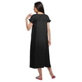 thumbnail image 4 of Moomaya Chemise de Nuit en Coton à Col en V pour Femmes à Manches Courtes, 4 of 6