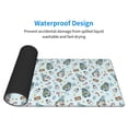 thumbnail image 4 of Xecao Winter Wonderland Light Blue for Mouse Pad - Waterproof Extended Contour Mouse Mat, Large Gaming Mousepad Laptop Keyboard Mat with Non-Slip Rubber Base, 4 of 8