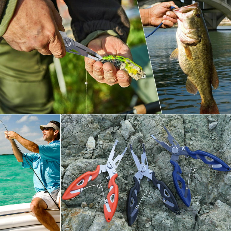 Sougayilang Stainless Steel Fishing Pliers Fishing Tools Saltwater  Resistant Fishing Gear 