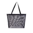 thumbnail image 2 of WIZUTIZ Black Mesh Tote Bag Lightweight Shoulder Shopping Bag for Beach Travel Groceries Large Capacity Pleated Storage Tote for Casual Outdoor and Daily Work Carry, 2 of 6