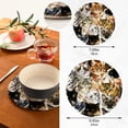 thumbnail image 3 of SKYSONIC Watercolor Cats Cute Pot Holders Trivets, 2 Pcs Heat Resistant Trivets,Kitten Lovely Cotton Thread Weave Mats for Hot Pads Pans Pot Bowl Teapot for Kitchen Decor, 3 of 7