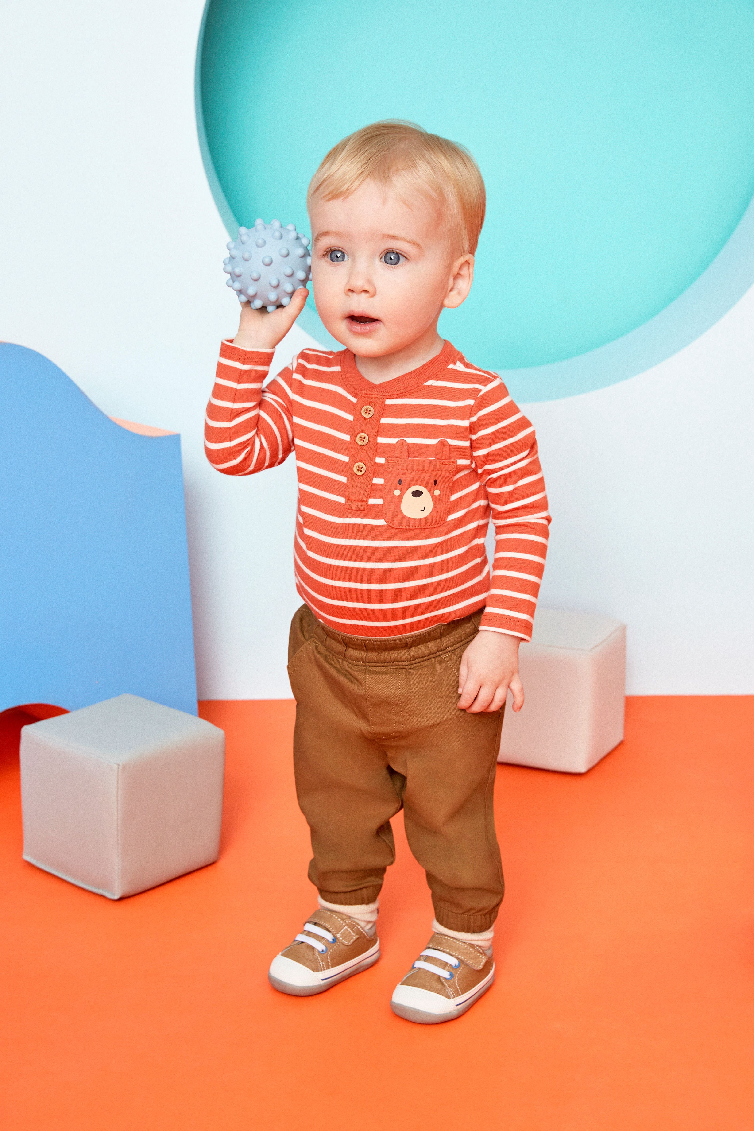 Garanimals Baby Boy Twill Jogger Pants, Sizes 0M-24M