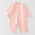 thumbnail image 6 of 9-12 Months Newborn Baby Boy Girl Button Romper Baby Cute Graphic Long Sleeve Soft Cotton Jumpsuit Spring Fall Outfit Clothes, 6 of 8