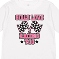 thumbnail image 4 of Inktastic Girls Love Racing Rally Flags Girls Long Sleeve Toddler T-Shirt, 4 of 5