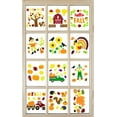 thumbnail image 3 of Serafina Home Fall Gel Window Clings: Welcome Fall Farmhouse Barn Scarecrow Harvest with Colorful Leaves for Home Office Business Winodws Mirrors and More, 3 of 8