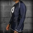 thumbnail image 3 of Chaos and Order Explorer Series Aquanaut Long Sleeve Rashguard - XL - Navy, 3 of 4