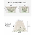 thumbnail image 6 of Waterfall Valances for Windows, Spring Floral Kitchen Sheer Valance Curtains, White Daisy Farmhouse Linen Texture Rod Pocket Elegant Swag Valances for Living Room Bedroom, 47.2"x38.5", 2 Panel, 6 of 8
