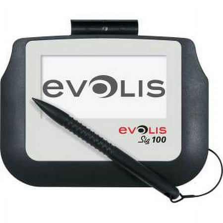UPC: 0814018010285 | Evolis 4  Sig100 Signature Capture Pad  Black