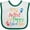 White and Green, variant on Inktastic Mimi and Poppy Love Me Boys or Girls Baby Bib