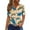 Coffee, variant on Tnhcen Women's Summer Turtle Print Henley Button Front Loose Fit Top - Plus Size S-3XL Casual Essential, Relaxed Summer Shirt