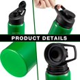 thumbnail image 3 of Botella de agua Bokon de aluminio, 17 oz, reutilizable, a prueba de fugas, a granel, 3 of 6
