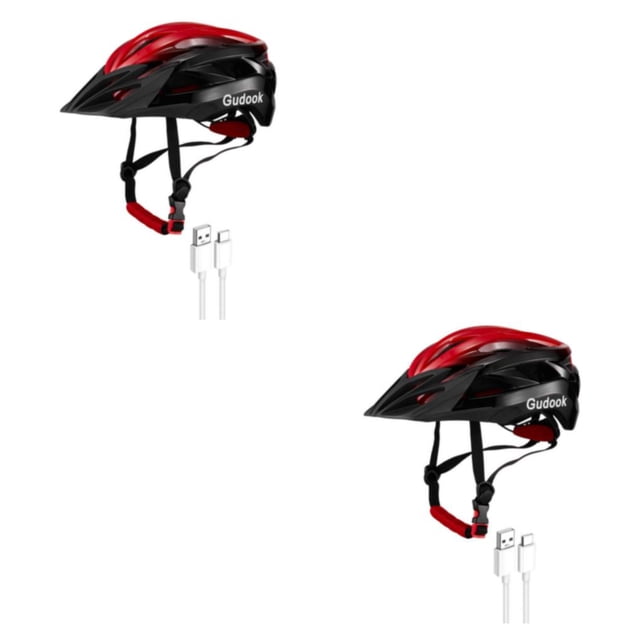 Advancent Casco de ciclismo con luces para hombres y mujeres, sombrero de seguridad de advertencia de carga, casco de bicicleta integrado, gorras Type1 NO1