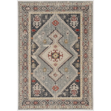 UPC 753793372822 product image for Linon Great Zero Marle Machine Made Polyester 5 x7 6  Rug in Ivory | upcitemdb.com
