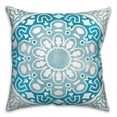 thumbnail image 2 of Creative Products Funky Mandala Blue Gray 20x20 Indoor / Outdoor Pillow, 2 of 3