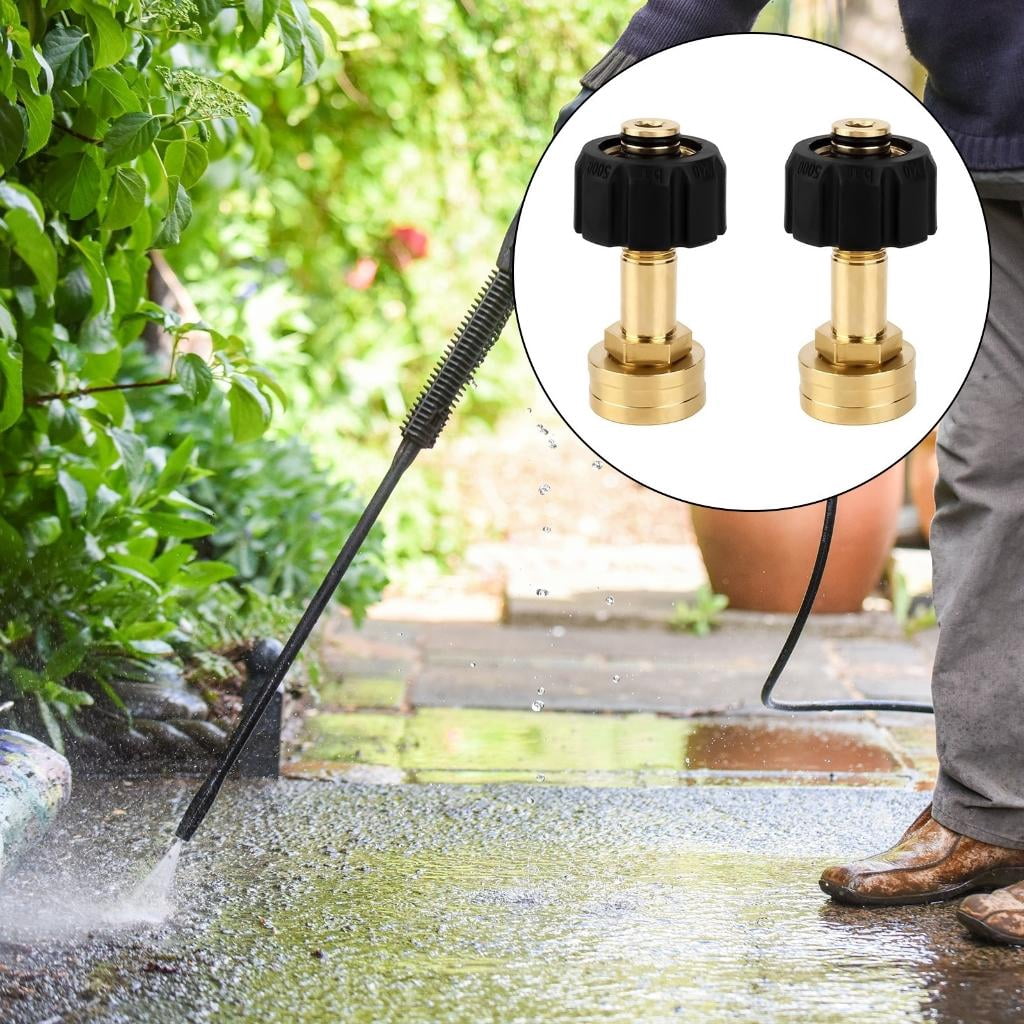 CEORPER Copper 3/4In Female Quick Connect Adapter For Pressure Washer Inlets M22-14mm Hose To Water Guns Coupling With Tape