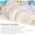 thumbnail image 2 of Modern Design Disposable Plastic Dessert Plates for Party (10 PC) Heavy Duty Disposable Dinner Set 7.5”, Fine China Look Plastic Dishes, Great for Baby Showers, Weddings, Birthdays, and Events, Cream, 2 of 4