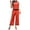 Orange, variante sur Wyzesi Combinaison pour Filles Sommeil Femmes Été Décontracté Ensemble 2 Pcs Débardeur Court Sans Manches Haut Court Pantalon à Jambe Grand Ensembles Survêtement Shorts de Bain Ensemble pour Femmes Entrejambe Femmes Ensemble Short Habillé Décontracté Entrejambe