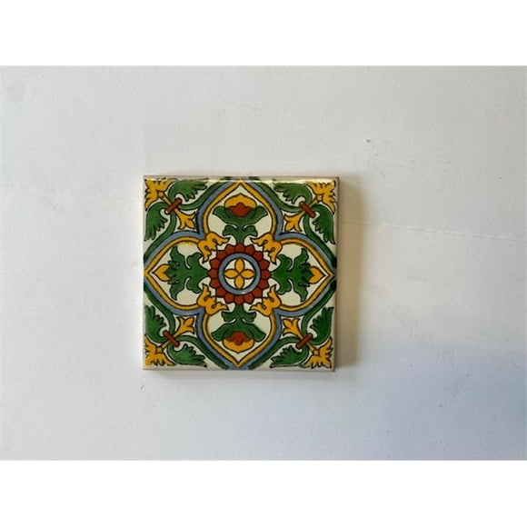4 x 4 in. Mexican Decorative Tiles&#44; L120 - Pack of 4