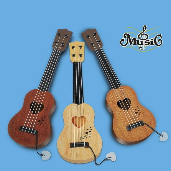 Sentmoon Summer Toys Christmas Toys Soft Edges for Safety Imitation Yukrili Children's Imitation Guitar Playable Enlightenment Educational Instrument Music Toy