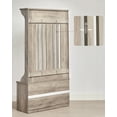 thumbnail image 6 of VASAGLE Hall Tree 39.4'' Wide with Bench and Shoe Storage and Hooks, for Mudroom Entryway Hallway, Adjustable Shelves, Greige, 6 of 8