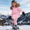 thumbnail image 6 of Toddler Kids Winter 2-Piece Snowsuit Set - Solid Color Thick Down Jacket with Large Collar, Waterproof & Windproof Outdoor Snow Gear, Casual Daily Wear, Warm Ski Outfit | CSEONE, 6 of 8