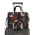 thumbnail image 2 of FORMRS 16" Laptop Bag Carrying Sleeve Case with Handle Travel Shoulder Briefcase, Black Floral Pattern, 2 of 8