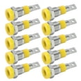 thumbnail image 2 of 10Pcs Banana Socket 4mm Good Electrical Conductivity Stable Transmission Connector Terminals for Industrial EquipmentYellow, 2 of 14