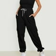 thumbnail image 2 of Lindreshi Cargo Pants Women Clearance Womens Jogging Pants Casual Sweatpants with Pocket Elastic Waist Lounge Pants for Workout Running, 2 of 8