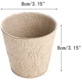 thumbnail image 2 of Paquete de 50 macetas redondas de 8 cm, macetas biodegradables, macetas de papel para sembrar plántulas, semillas, esquejes JFHHH pequeña, 2 of 5