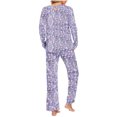 thumbnail image 4 of Rbaofujie Robe for Women Ladies' Gradient Printed Casual Top Pants Pajama Set Fall Pajamas, 4 of 6