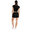 thumbnail image 2 of Popfunk Jeopardy What is.... Women's Cap Sleeve Baby Rib Crop Top, Black, Small, 2 of 5