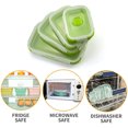 thumbnail image 3 of Set of 4 Collapsible Silicone Food Storage Container With BPA Free, Leftover Meal Box With Airtight Plastic Lids For Kitchen,Microwave & Freezer & Dishwasher Safe, 3 of 5