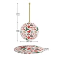 thumbnail image 4 of Adorno navideño colgante de Feliz Navidad para árbol de Navidad - Decoraciones colgantes de cerámica para fiestas - Ideas para regalar adornos navideños, 4 of 8