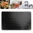 thumbnail image 2 of Aluminum Quick Thawing Plate Fast Defrosting Tray Food Meat Fruit Quick Defrosting Plate Board Defrost Kitchen Gadget - 23x16.5x0.3cm (Black), 2 of 6