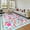 Black -22, variant on Ultrug Floral Area Rug Soft Non Slip Vintage Rugs for Living Room Bedroom Home Deocr Flower Carpet,6'x9',Beige