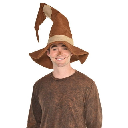 Amscan Scarecrow Hat Halloween Costume Accessories for Adults, One Size