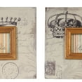 thumbnail image 3 of Traditional Style Square Wooden Photo Frames, Set of 2, Brown- Saltoro Sherpi, 3 of 5