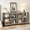 grey, variant on Brown Storage Bookshelves - 8 Cube Storage Organizer Bookshelf – Long Low Storage Shelf, Horizontal Bookcase, TV Stand – for Living Room, Entryway, Office