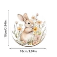 thumbnail image 3 of Yyuenw Easter Decorations, Easter Theme Wooden Scalding Household Dining Table Coffee Cup Tea Cup Mat, Easter Decor, 3 of 6