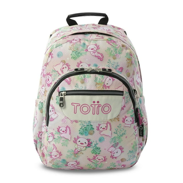 TOTTO Mochila Escolar Mediana para Niña - Reforzada Porta Laptop 13 Repelente a Líquidos | 15 L GOMMAS multicolor M
