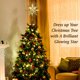 thumbnail image 4 of Estrella poligonal de 17 puntas para árbol de Navidad, decoraciones de estrellas, decoraciones para ventanas, adornos, utensilios de cocina de hierro forjado con luz esquí esquí Gafas de esquí, 4 of 5