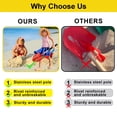 thumbnail image 4 of Palas de playa Greeily, mango largo, 24 pulgadas, paquete de 3 para adultos, 4 of 8