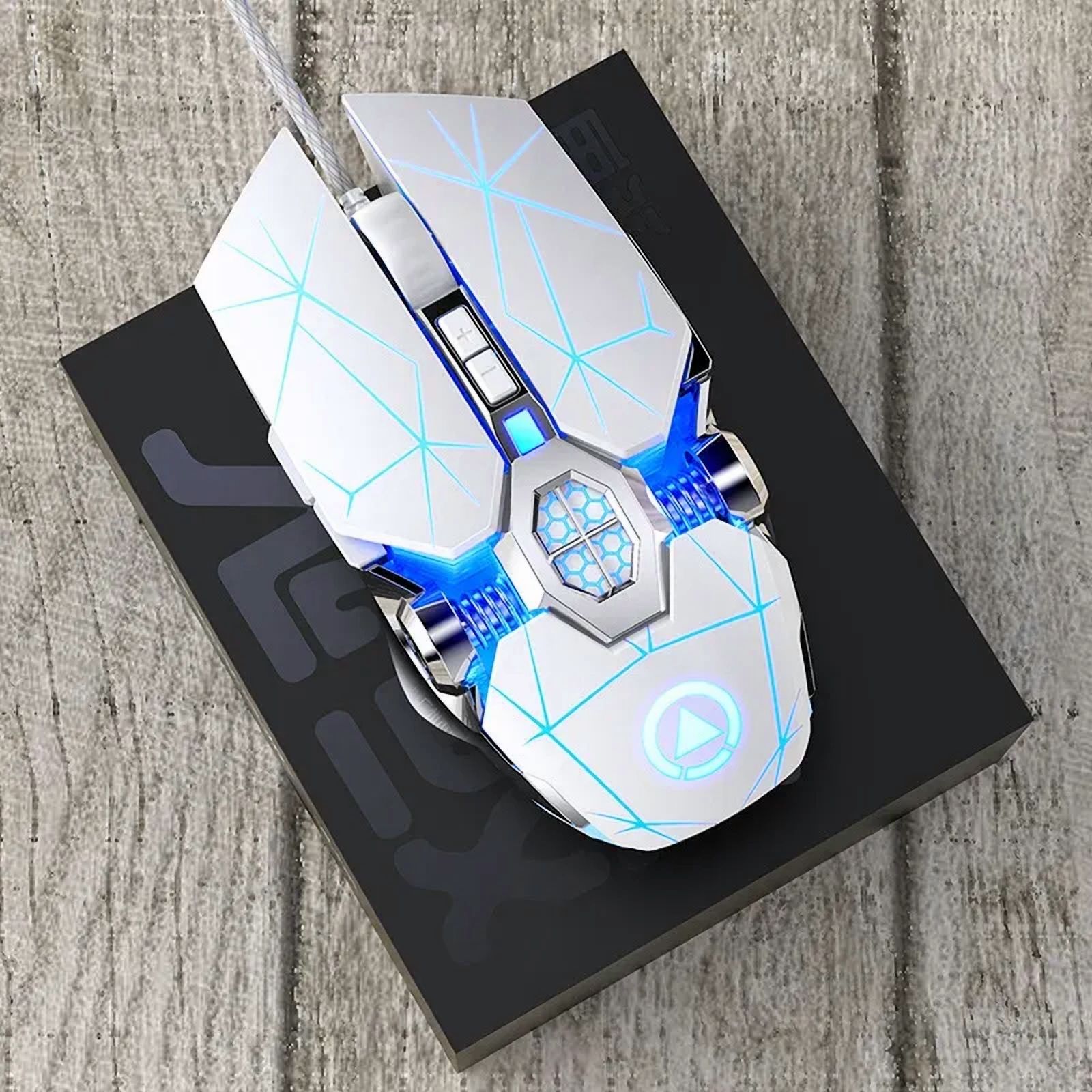 New Professional Gaming Mouse 3200dpi 7 Buttons Backlit Computer Mouse Support Macro Definition Mechanical Wired Silent Mouse