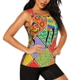 thumbnail image 2 of Balery Dancing African Womans Camiseta sin mangas estampada ligera para mujer, tops de entrenamiento sin mangas, camisetas de yoga transpirables de secado rápido.-Large, 2 of 6