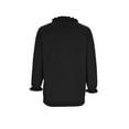 thumbnail image 4 of NTACZA 3/4 Sleeve Women Sweaters V Neck Lapel Black Sweater Blouse Pullover Ruffle Long Sleeve Knit Tops Womans Jumper XXL, 4 of 6