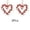 Red#2Pcs, variant on JoyMoreHome Valentine Day Heart Shape Artificial Rattan Wreath with Small Heart Decor, Durable Holiday Hanging Ornament for Wall, Window, Door