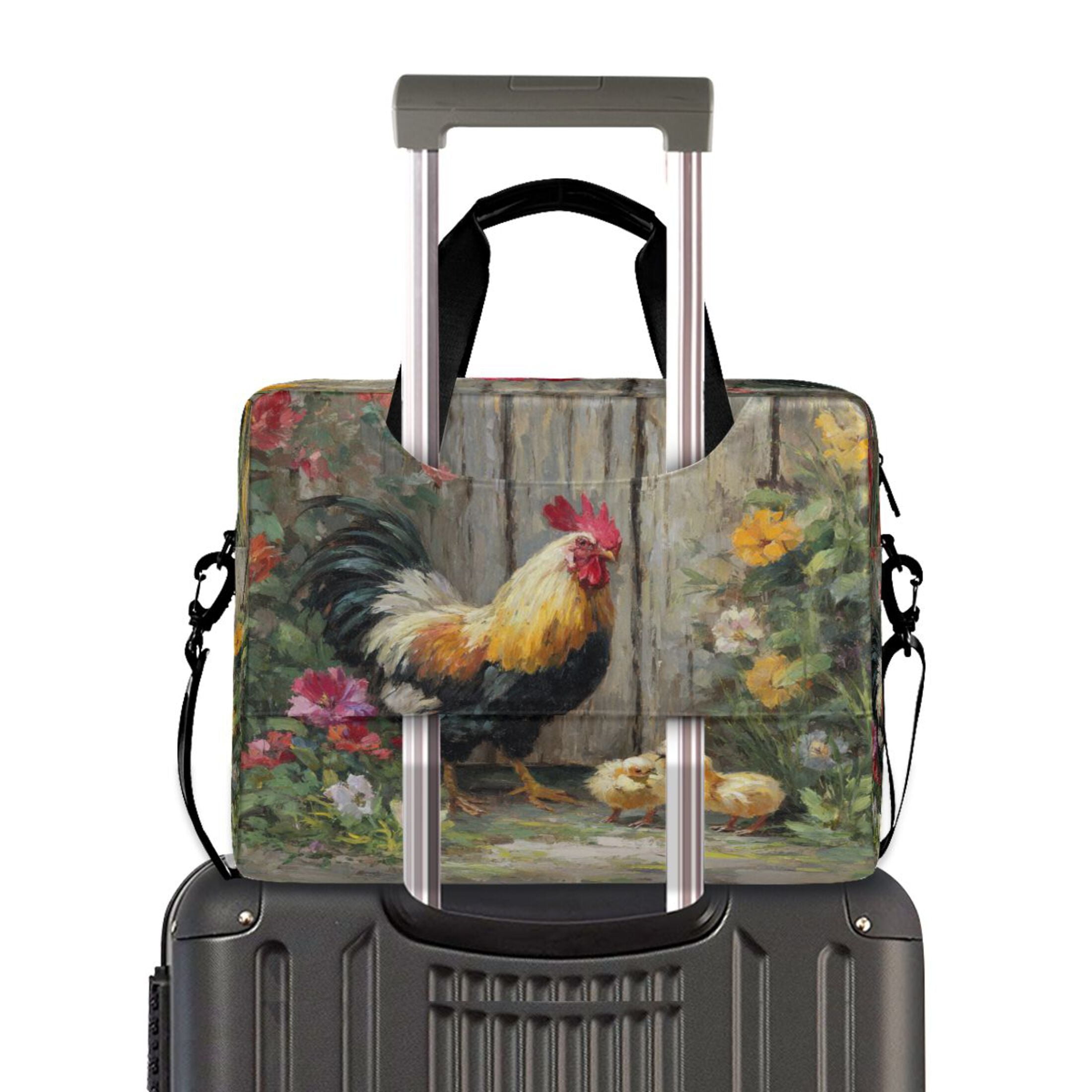 Laptop Bag Laptop Briefcase 15.7 x 3 x 11.8 Inches Laptop Bag Briefcases Laptop Storage Travel Laptop Bag Work Laptop Bag Colorful Big Rooster