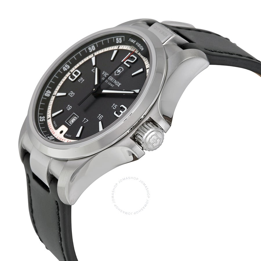 Victorinox Men's Swiss Army Night Vision Dark Grey Dial Watch