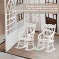 thumbnail image 4 of 2 Pcs 1:12 Toy Miniature Furniture Wooden Rocking Chairs Toy Accessories for Doll House Decoration,White, 4 of 5