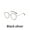Black silver, variant on Metal Round Anti Blue Light Glasses Women Men Classic Square Eyeglasses Frames Transparent Computer Glasses Oculos Feminino (Black)